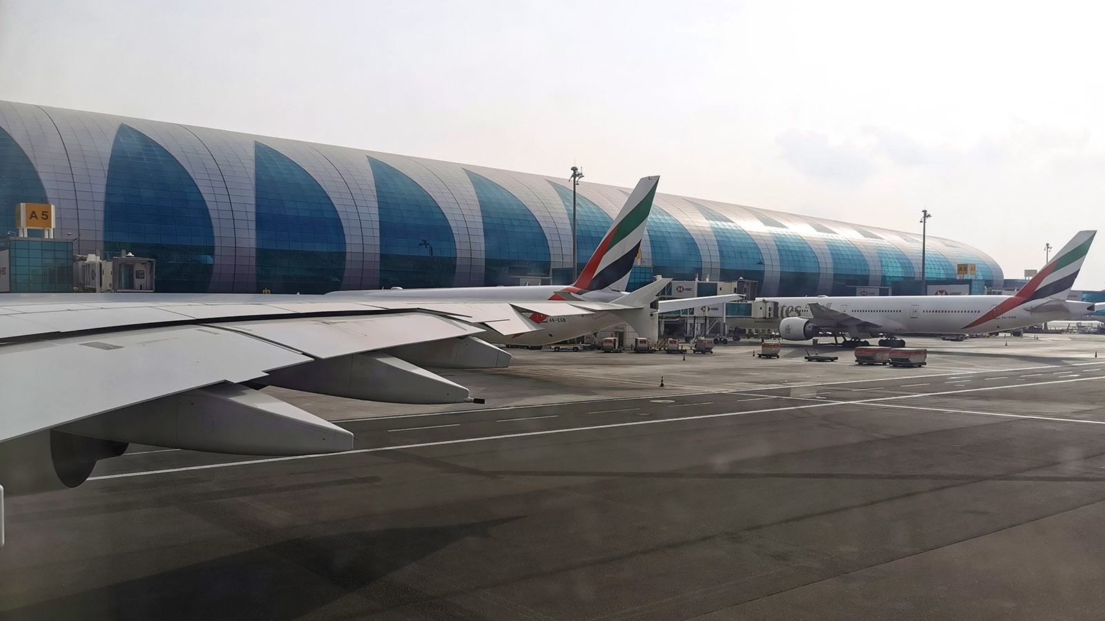 Departing DXB in Emirates Airbus A380 Economy