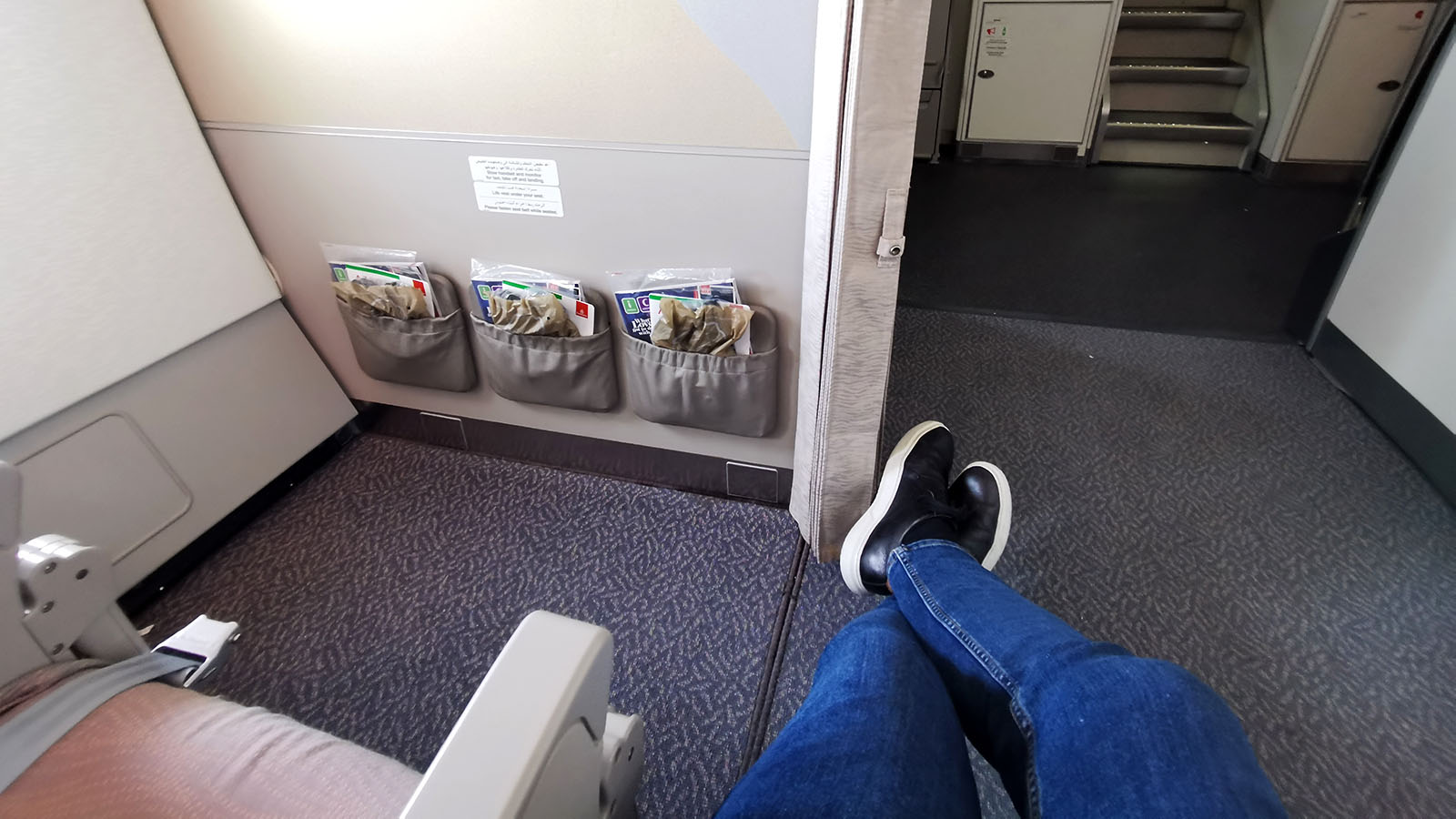 Extra legroom seating in Emirates Airbus A380 Economy