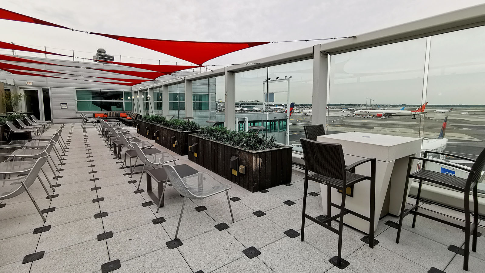 Sky Deck at Delta's JFK lounge