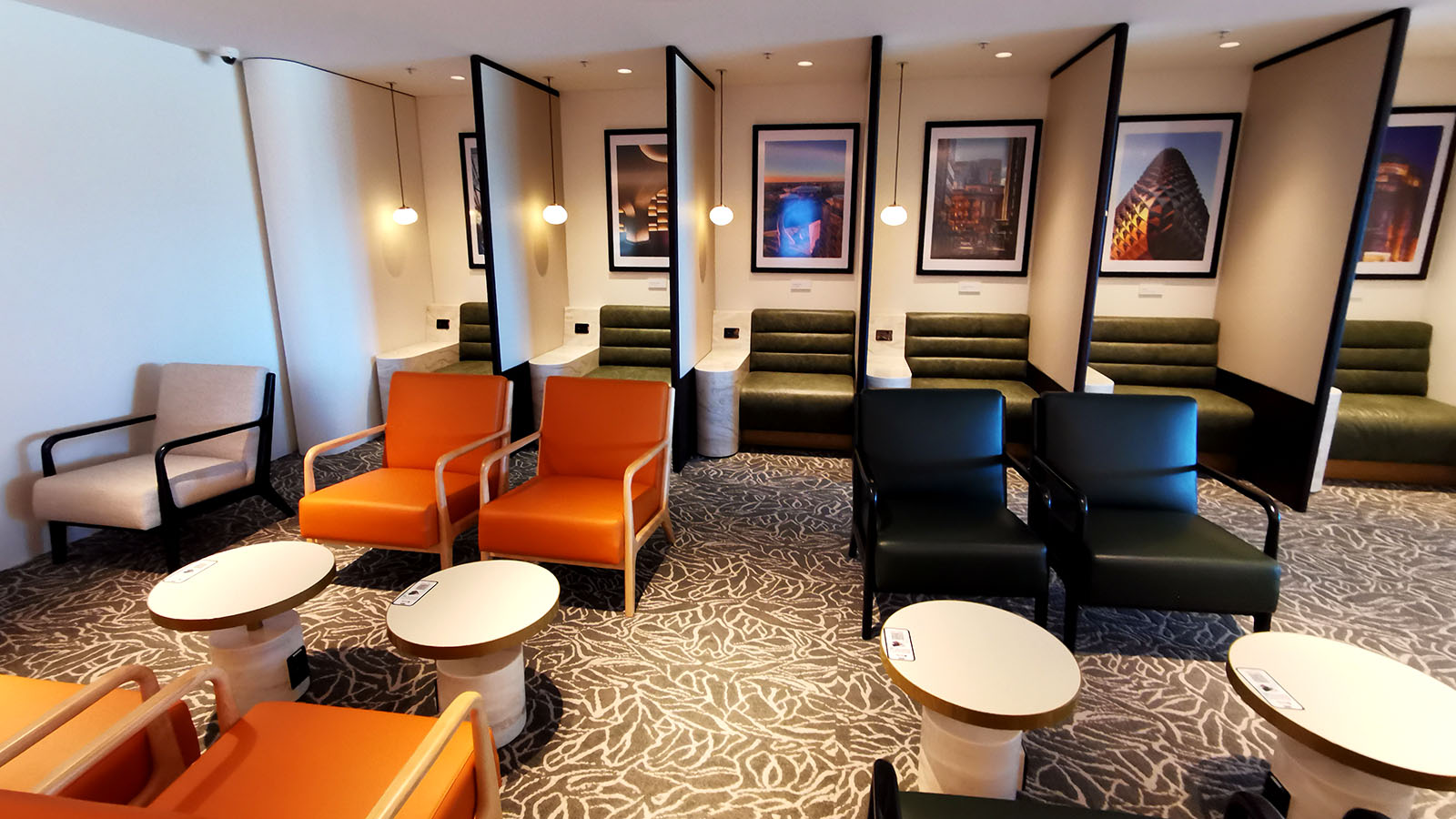 Seating in the Plaza Premium Lounge, Adelaide