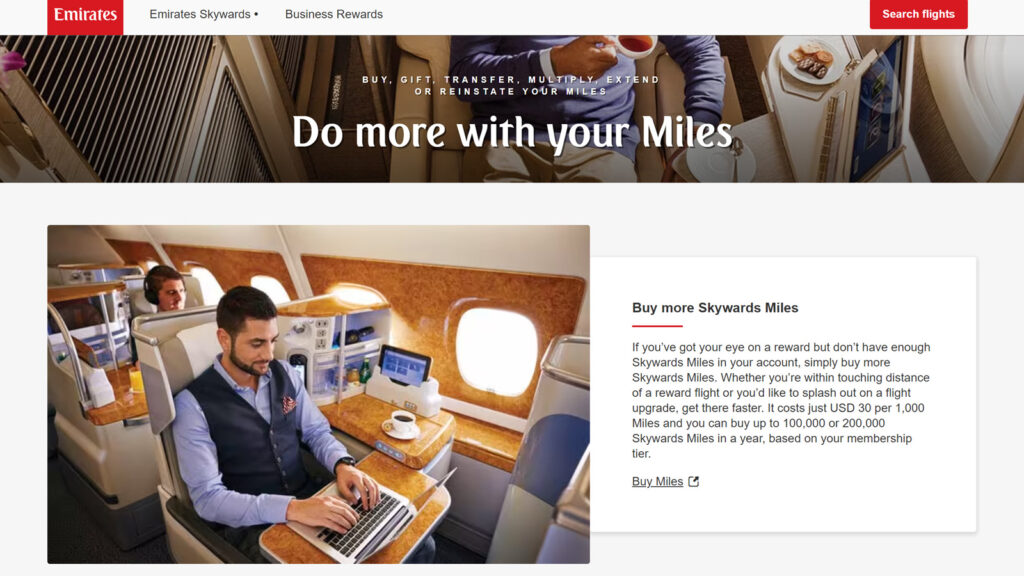 Your guide to buying Emirates Skywards Miles Point Hacks