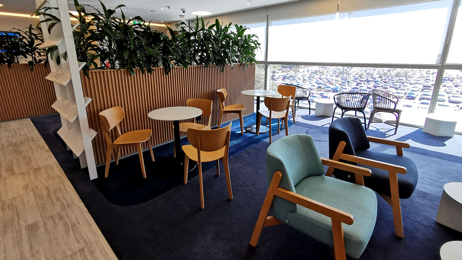 Seating in the Qantas International Lounge, Brisbane