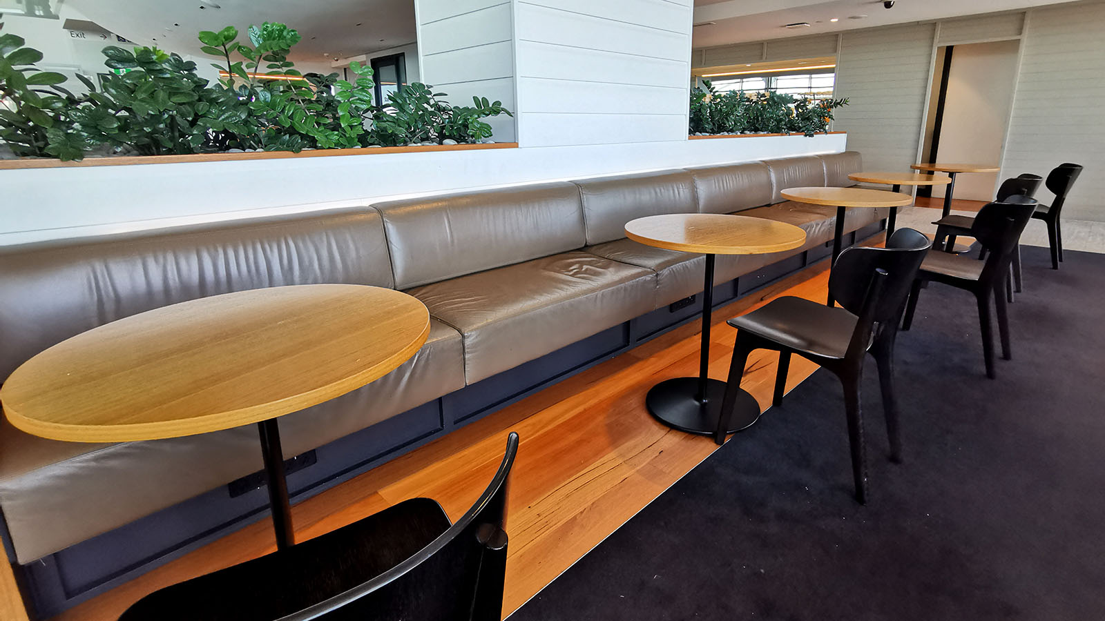 Chairs in the Qantas International Lounge, Brisbane
