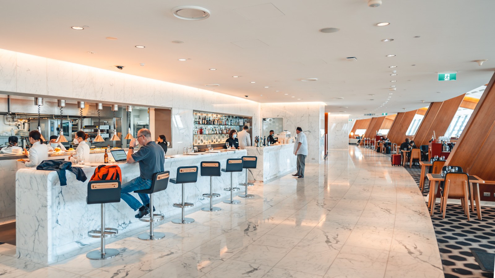 Qantas International First Lounge in Sydney