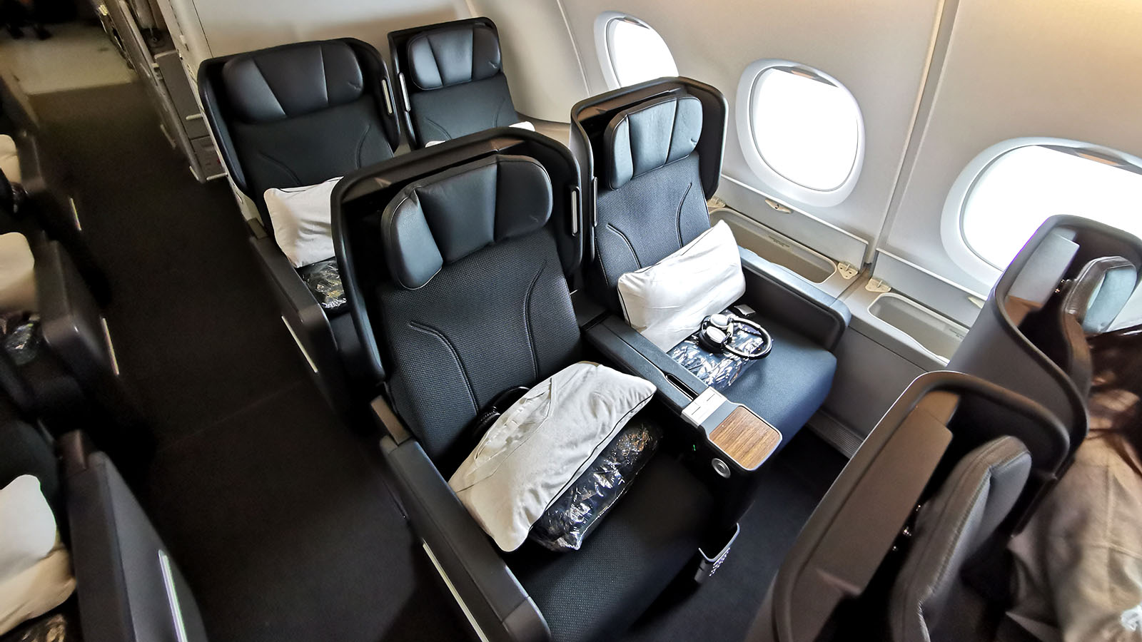 Two seats in Qantas' Airbus A380 Premium Economy