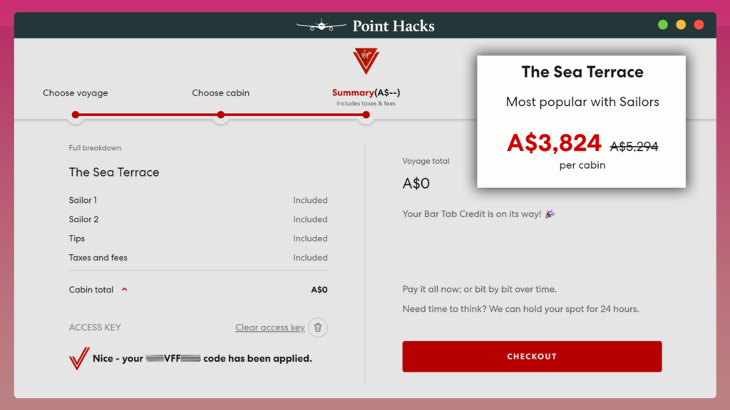 Case Study Turning 729 into a 5,607 cruise holiday with points Point Hacks