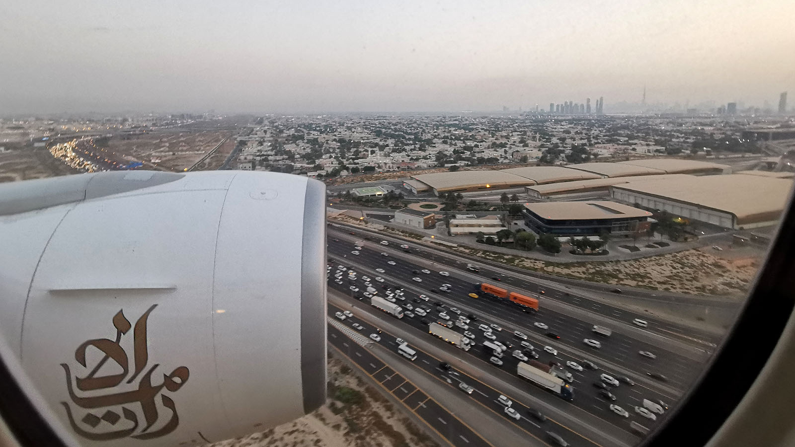 Arriving in the UAE flying Emirates Boeing 777 Business Class
