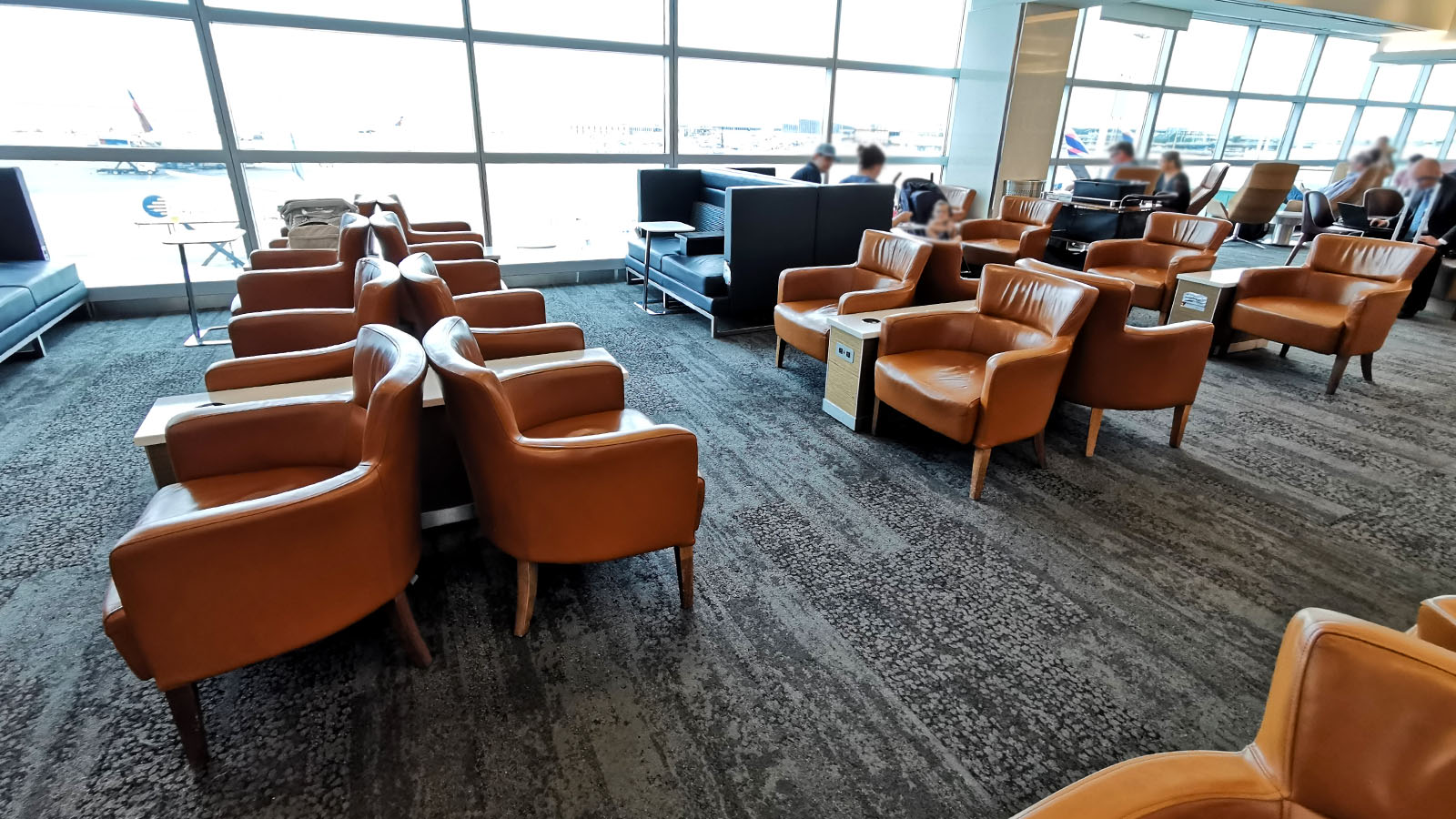 Chairs in the Delta Sky Club New York JFK T4B