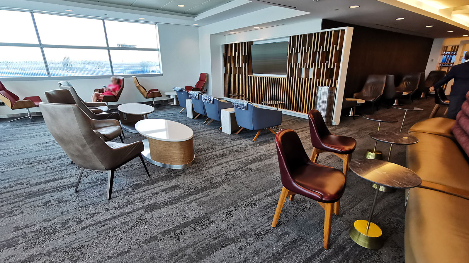 Chairs in the Delta Sky Club New York JFK T4B