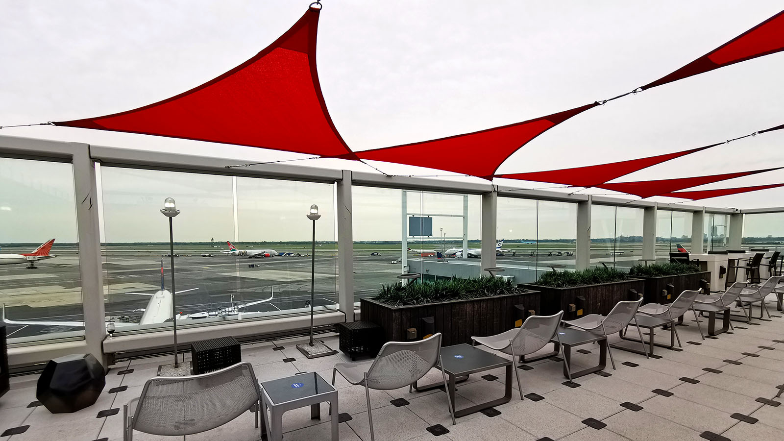 Terrace at the Delta Sky Club New York JFK T4B