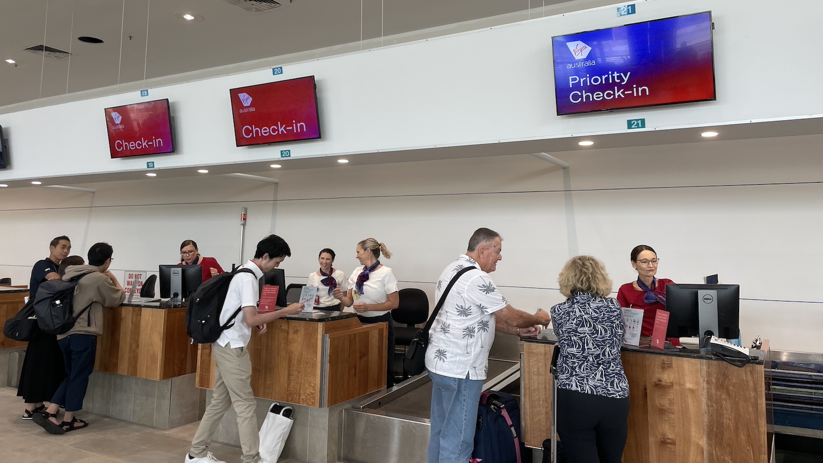 Virgin Australia Cairns Tokyo Haneda Flight Check-In Area