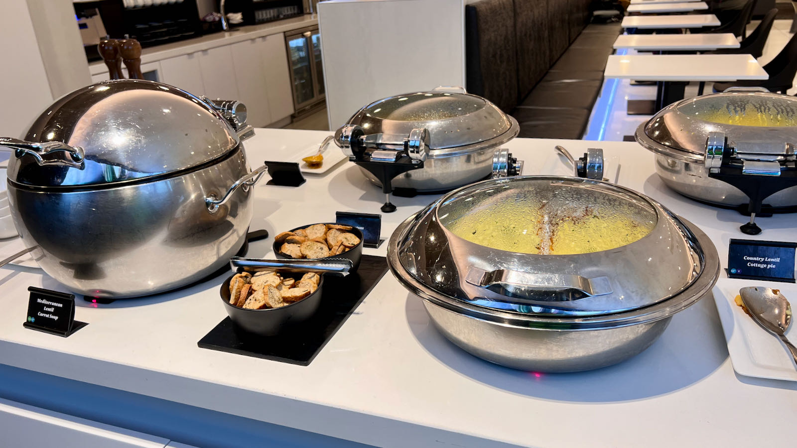 hot buffet Air NZ Lounge Melbourne