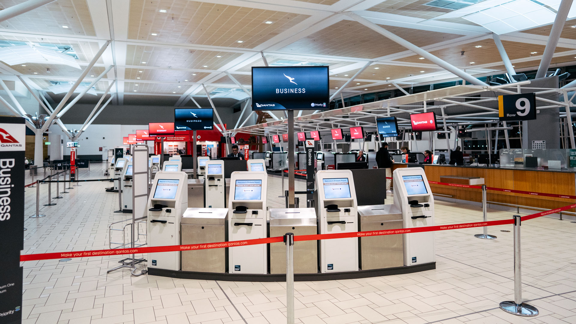 Qantas Brisbane Airport Check-in