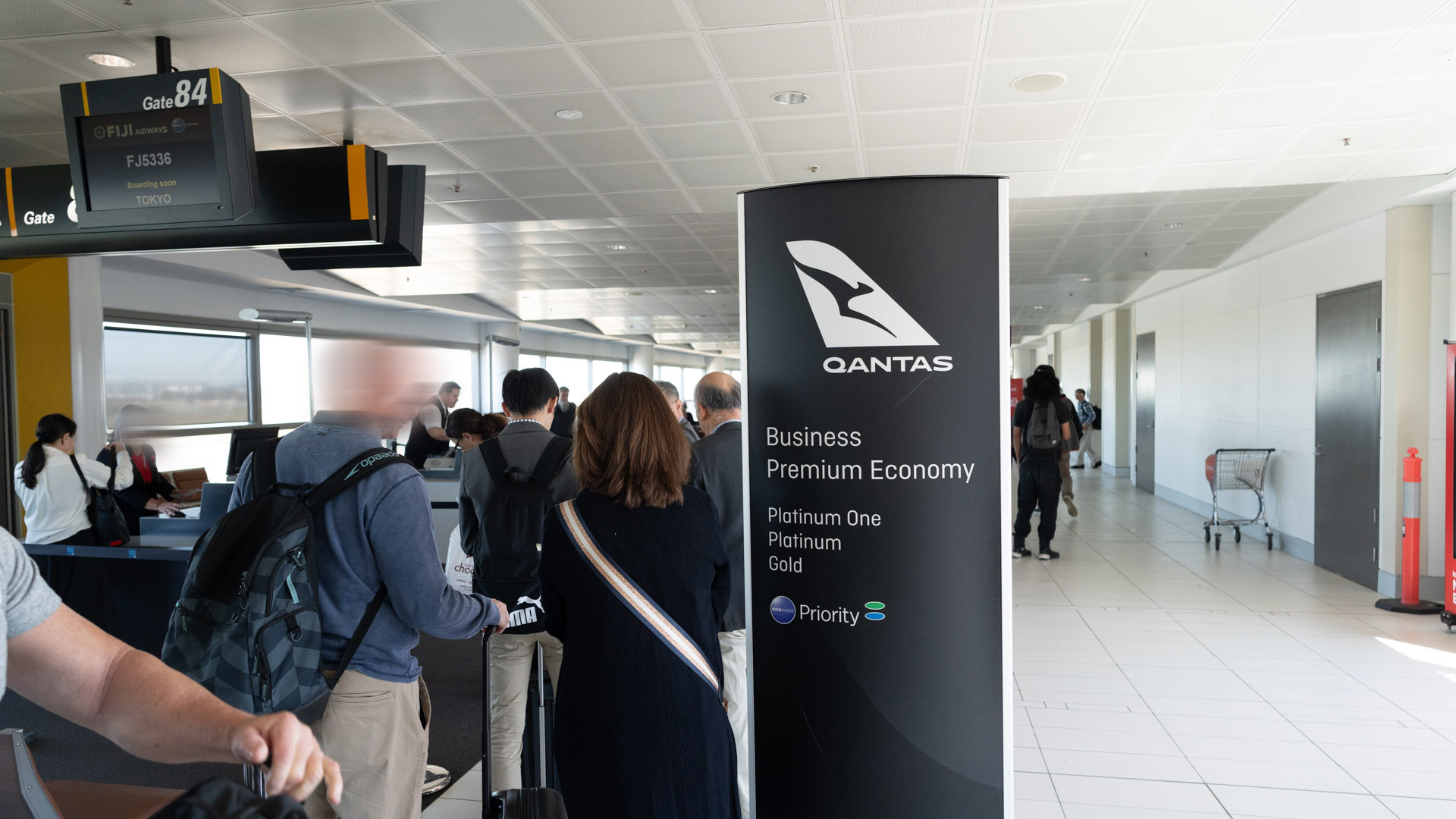 QF61 Brisbane-Tokyo boarding