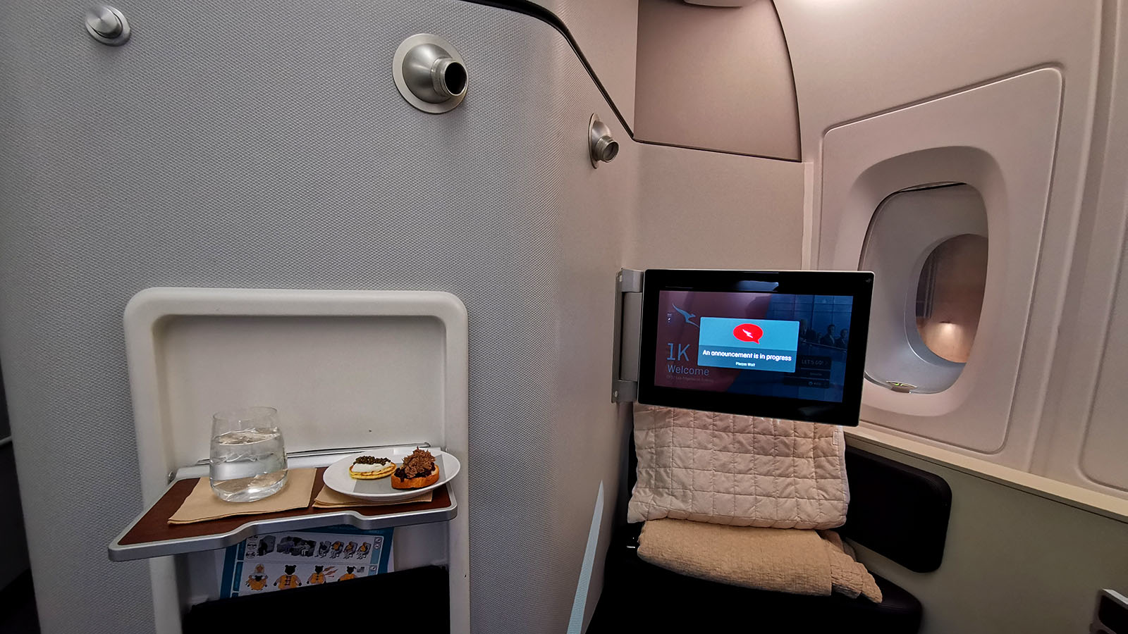 Open suite in Qantas Airbus A380 First