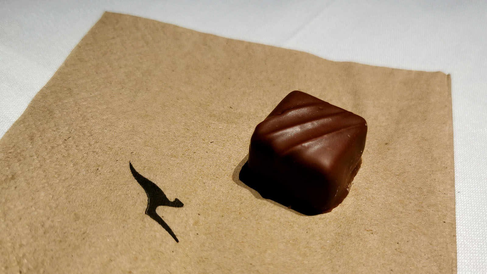 Chocolate in Qantas Airbus A380 First