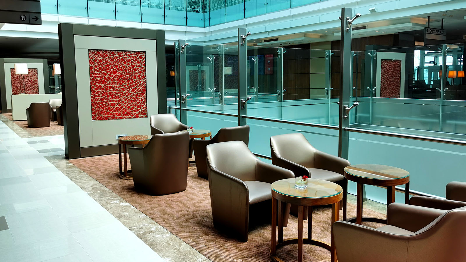 Mingle in the Emirates Business Class Lounge, Dubai Concourse A