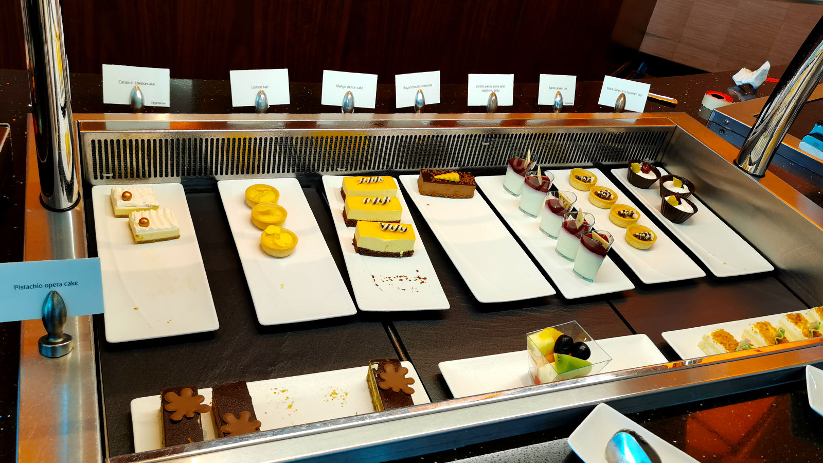 Sweets in the Emirates Business Class Lounge, Dubai Concourse A