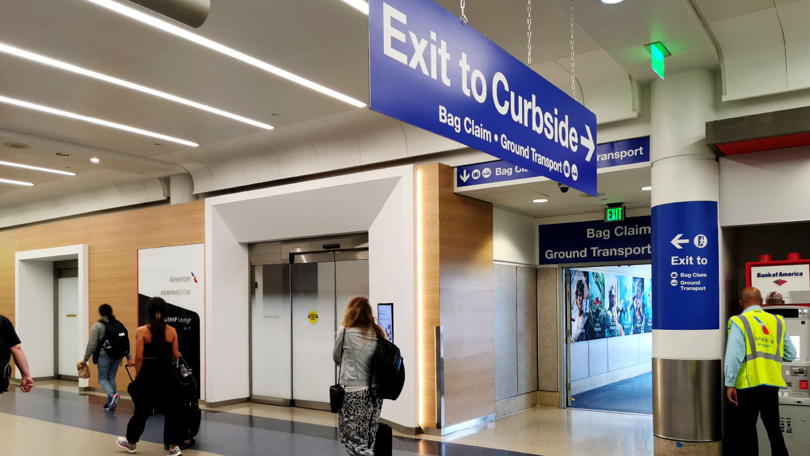 Doorway to the American Airlines Admirals Club, Los Angeles