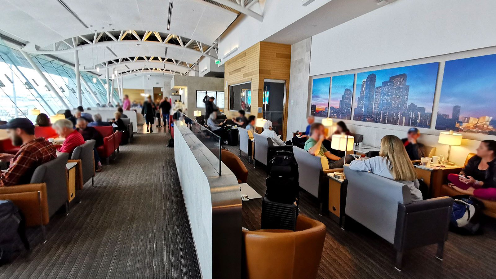 Chairs in the American Airlines Admirals Club, Los Angeles