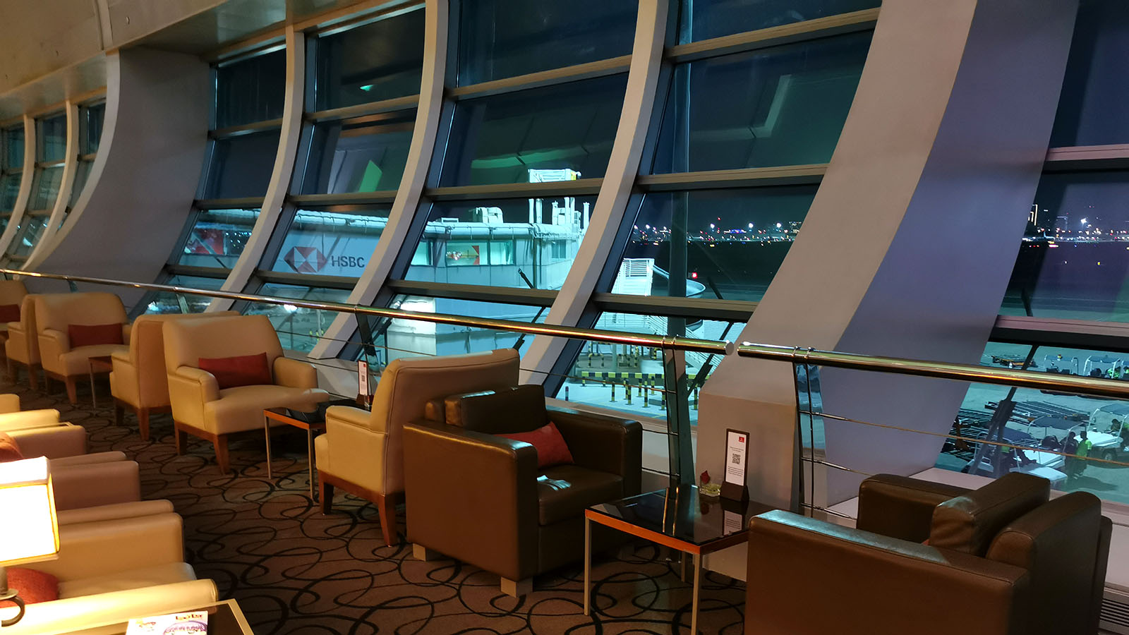 Look outside from the Emirates First Class Lounge, Dubai Concourse C