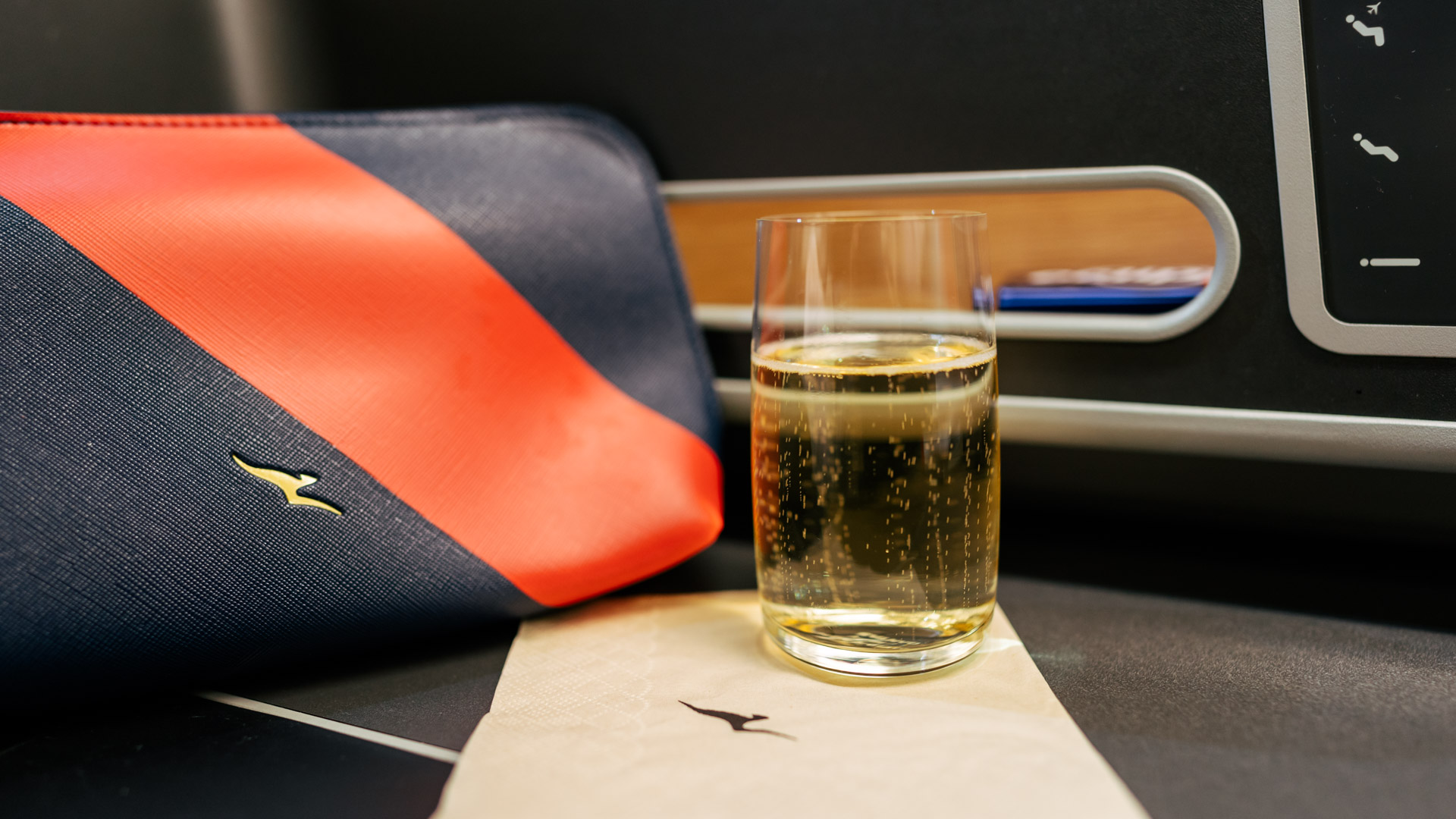 QF80 Business Class Champagne