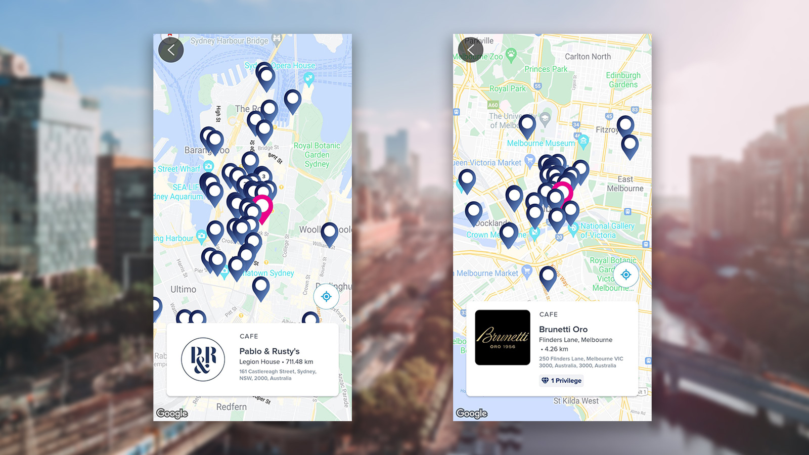 Kris+ app locations in Australia