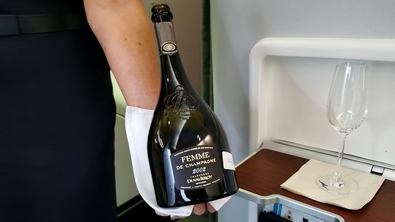 Wine in Qantas First