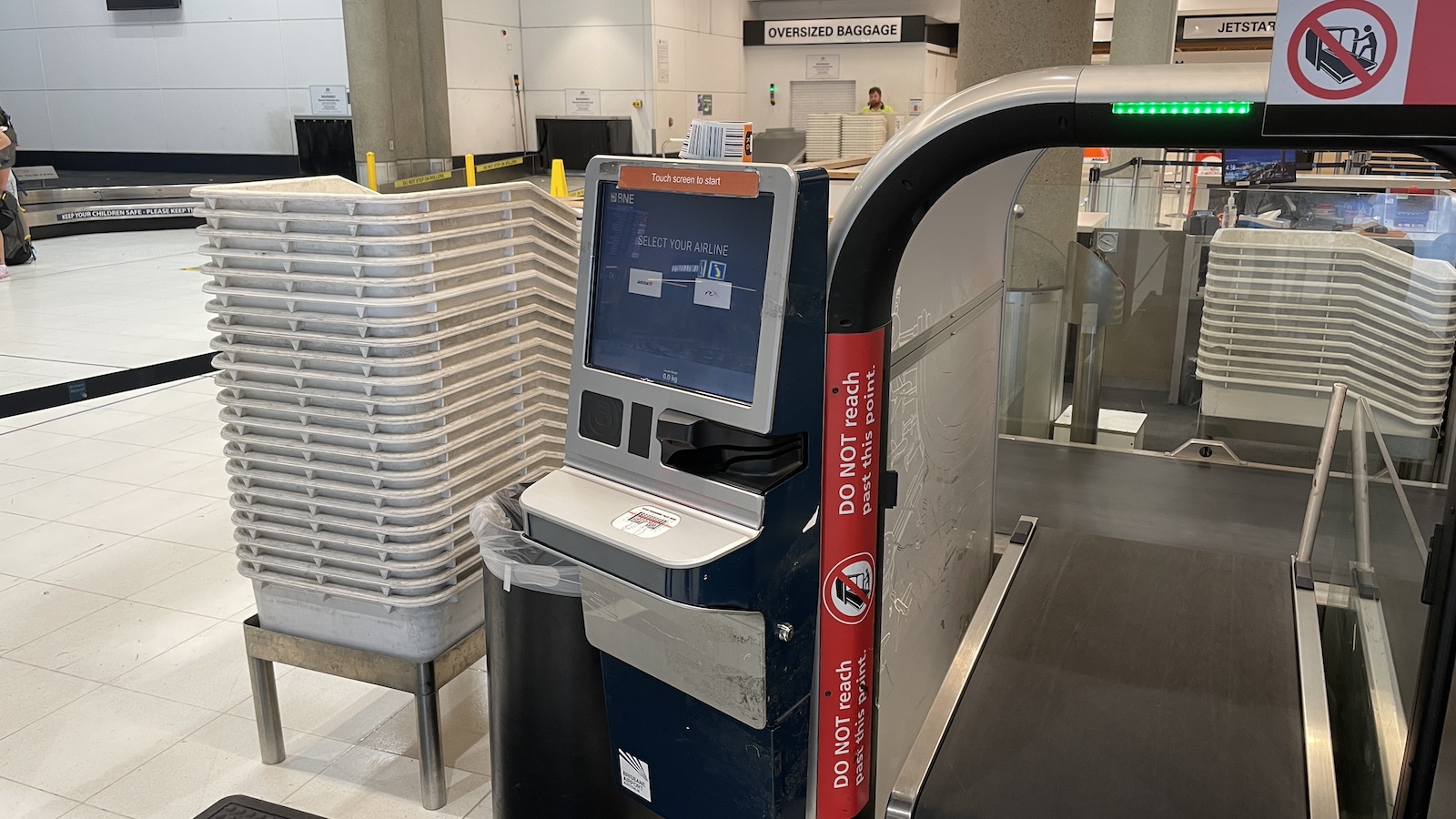 Rex Airlines Brisbane to Sydney Brisbane Airport Bag Drop Machine Point Hacks