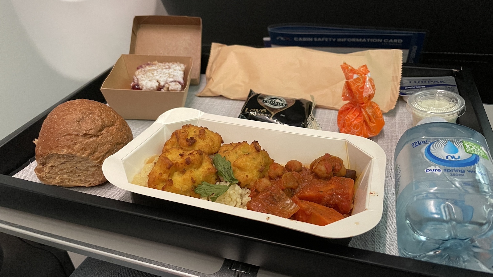 Rex Airlines Brisbane to Sydney Business Class Meal Fish Cakes Point Hacks