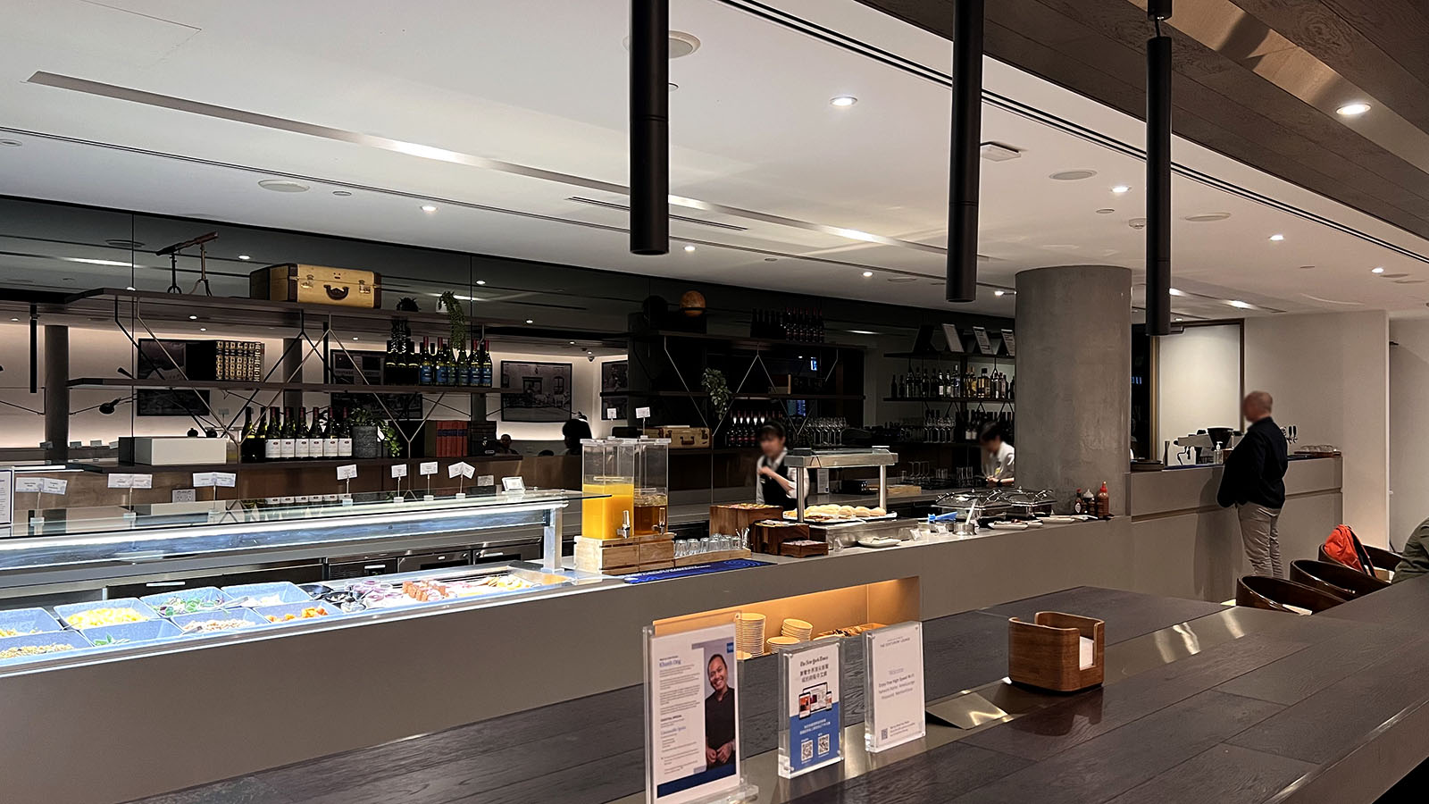 Service counter in the Amex Centurion Lounge, Melbourne