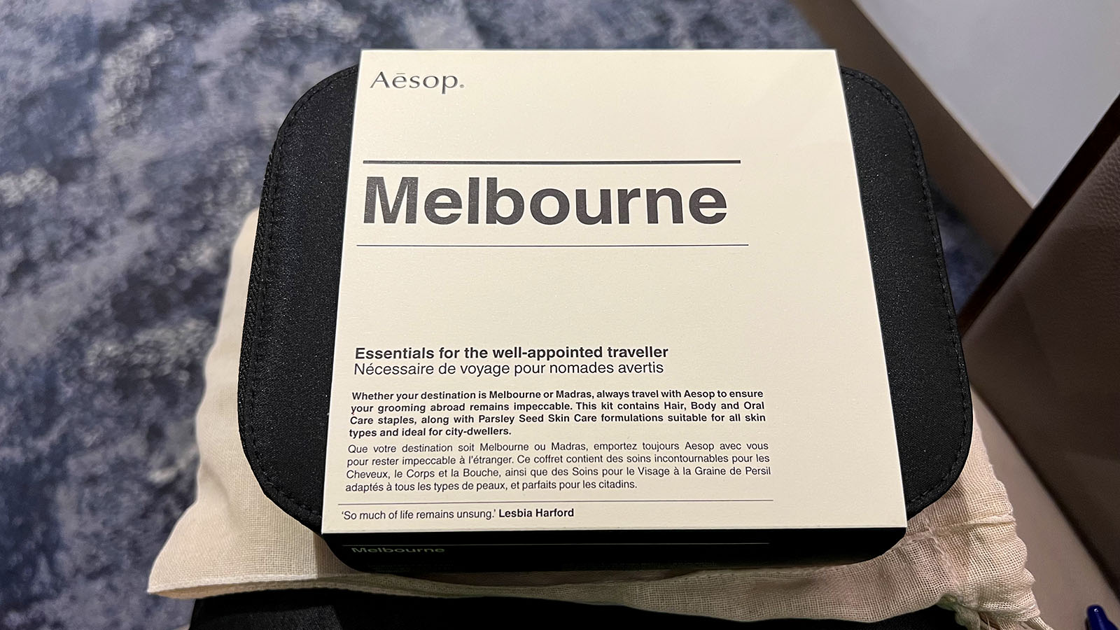 VIP gift in the Amex Centurion Lounge, Melbourne