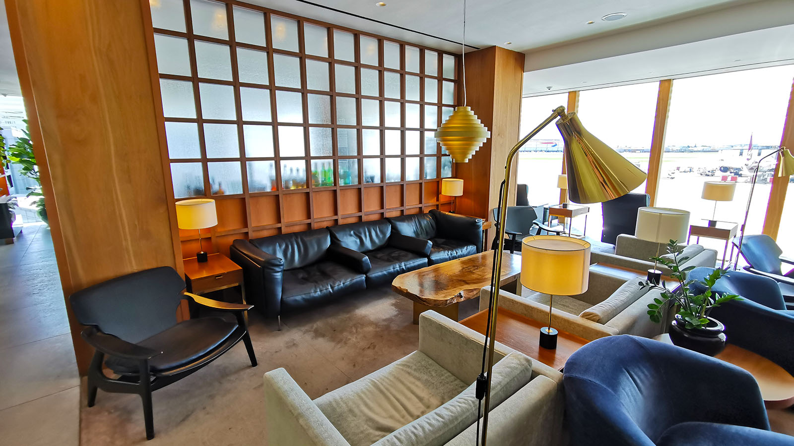Space inside the Cathay Pacific First Class Lounge, London Heathrow