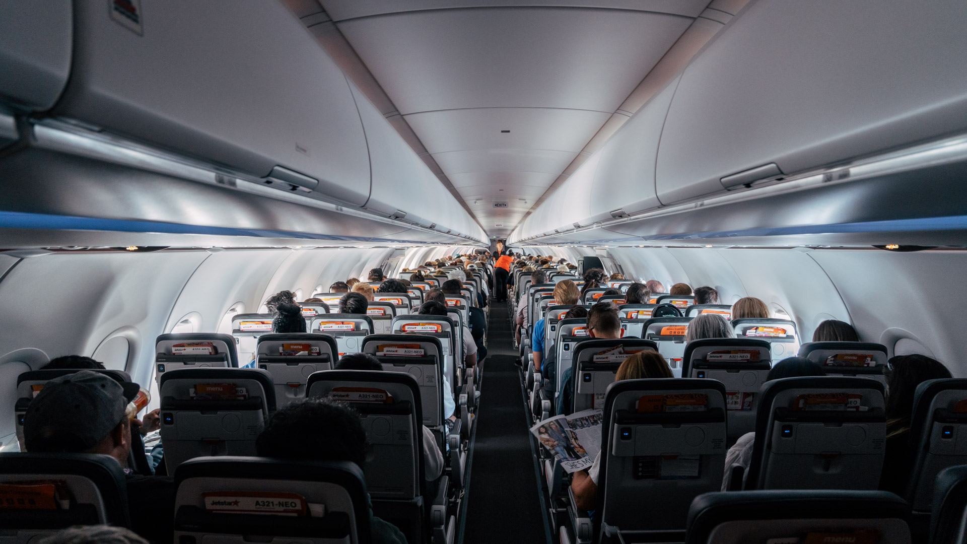 Jetstar Airbus A321neo aisle