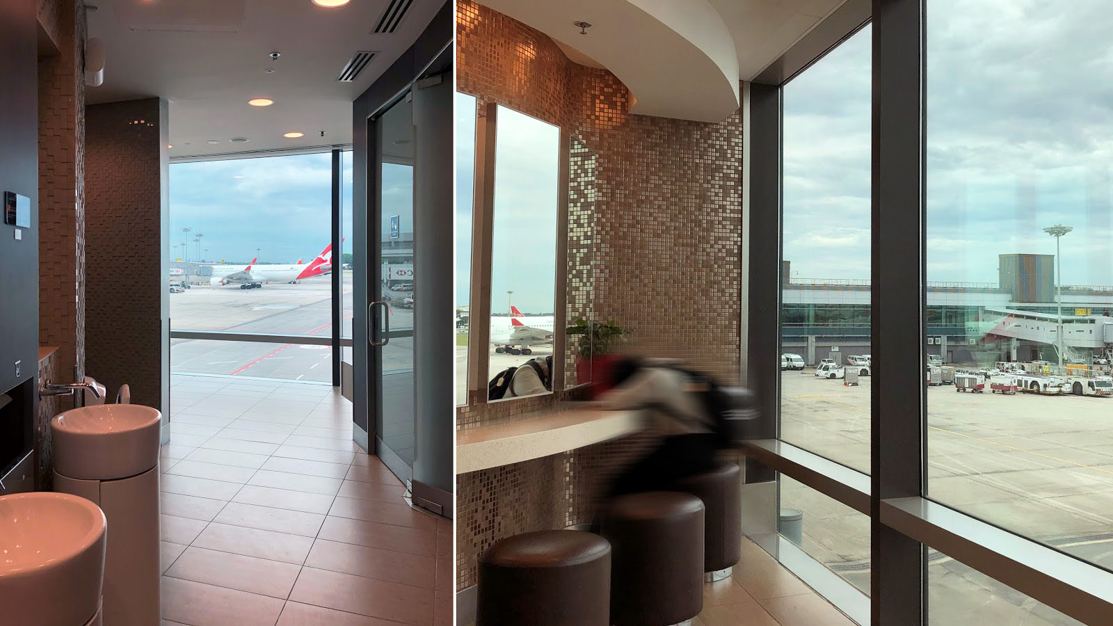 Changi Airport - Bathroom views