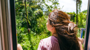 Doorway of Kandy to Ella train