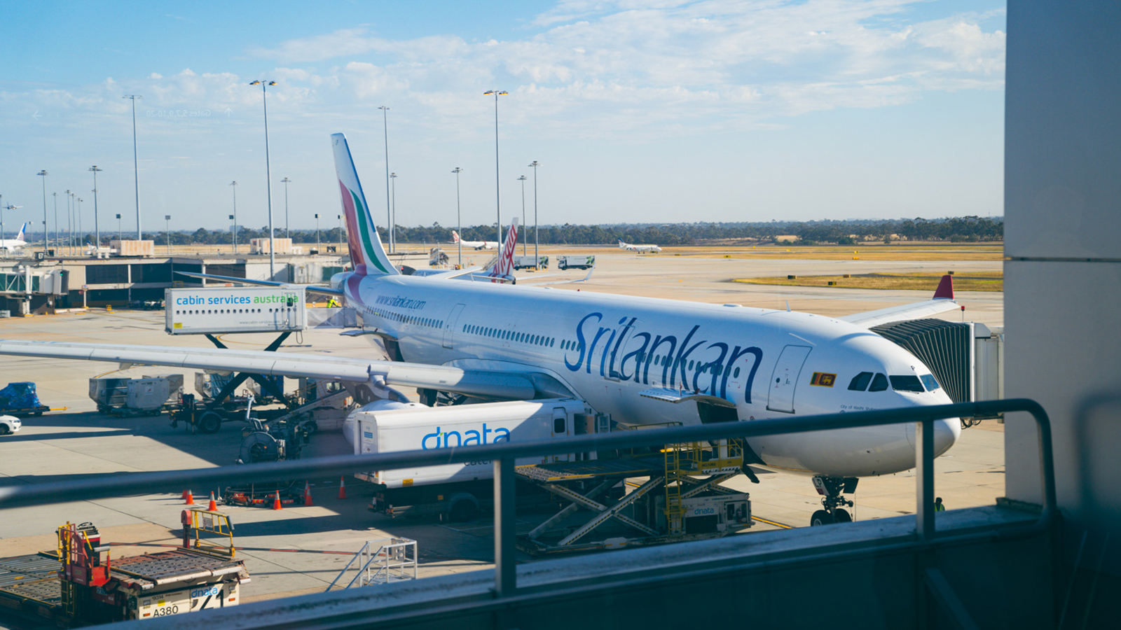 SriLankan Airlines plane at Melbourne Airport