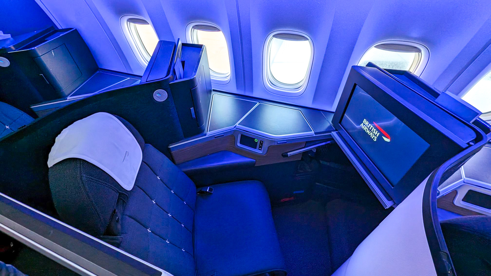 Seat on British Airways 777 Club Suites Business Class