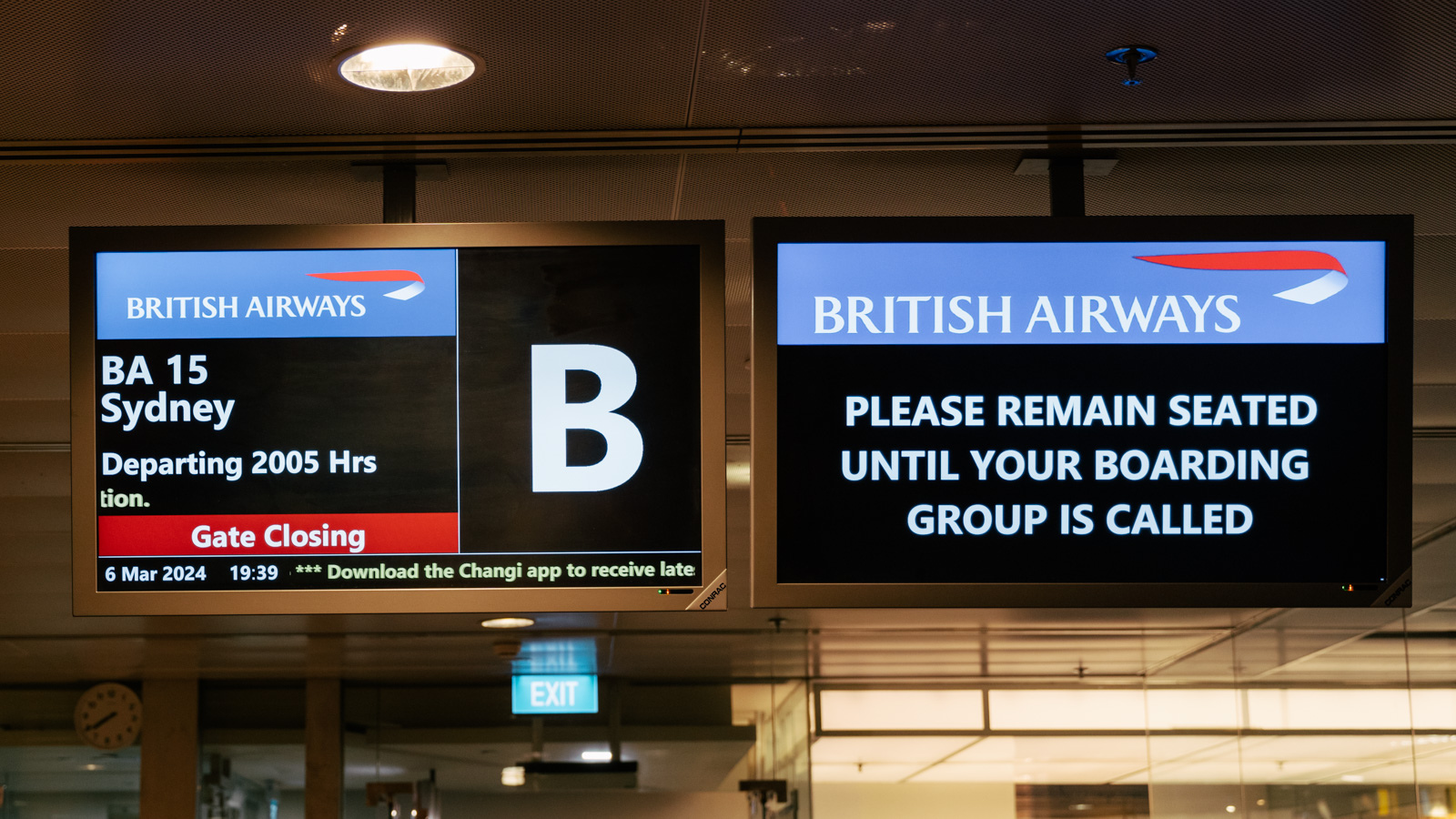 British Airways Club Suites boarding