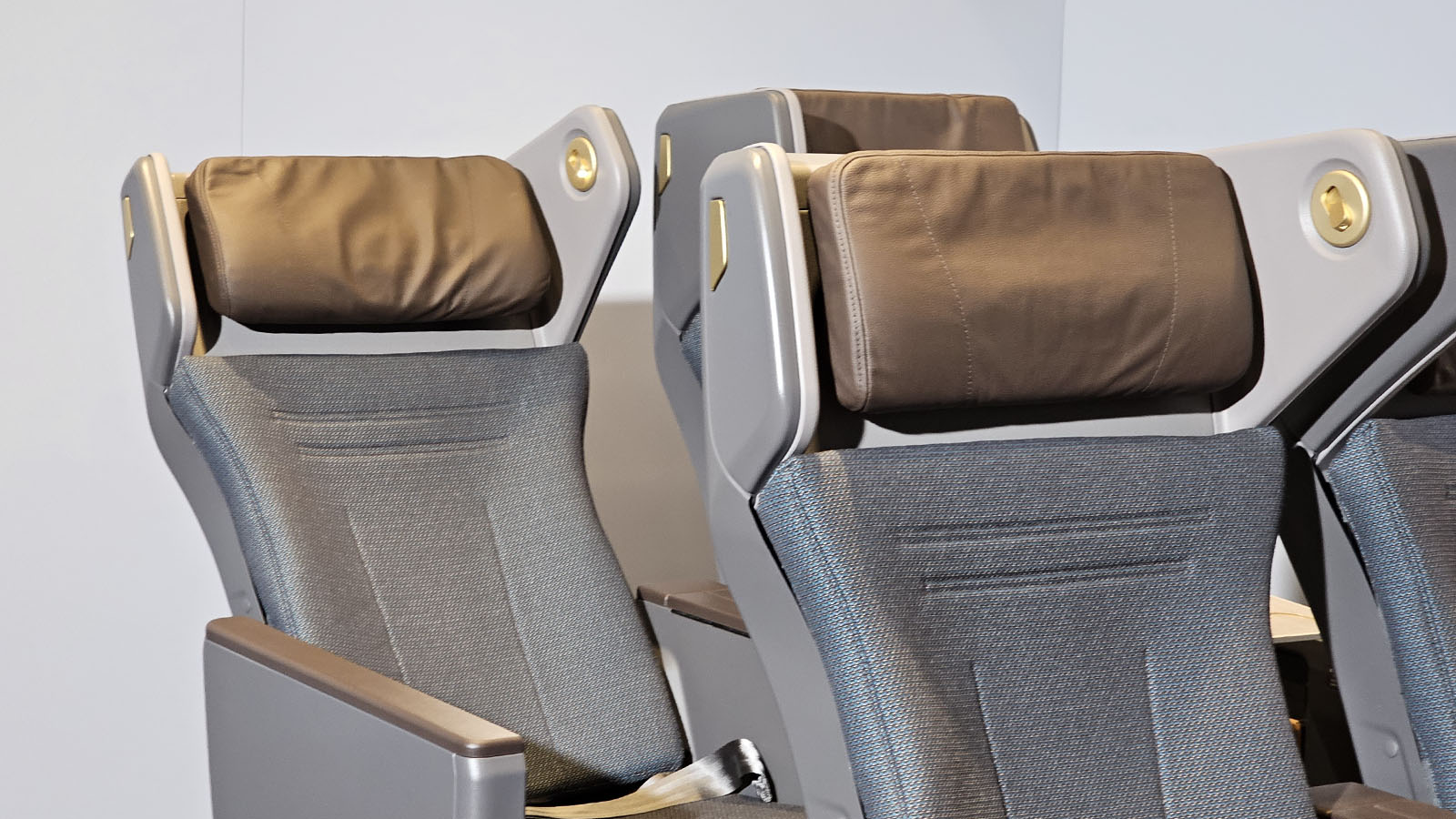 Reclined in Cathay Pacific's new Premium Economy