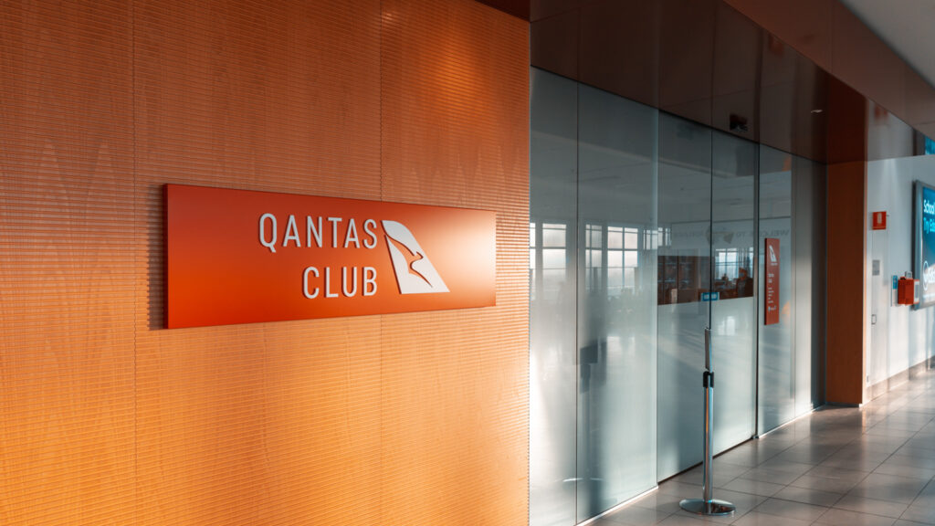 Qantas Club lounge in Adelaide