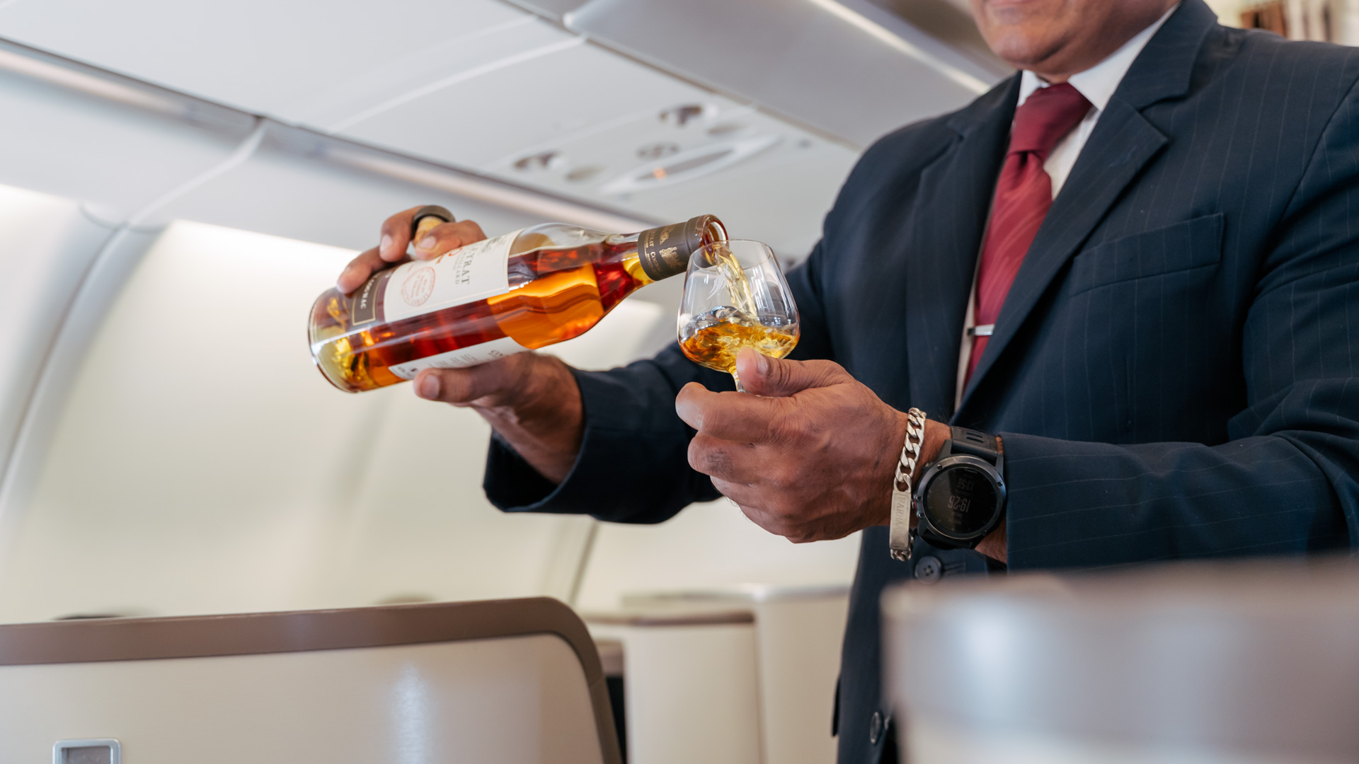 SriLankan Airbus A330 Business Class cognac