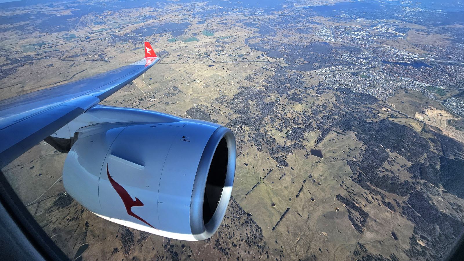 Vista from QantasLink Airbus A220 Economy