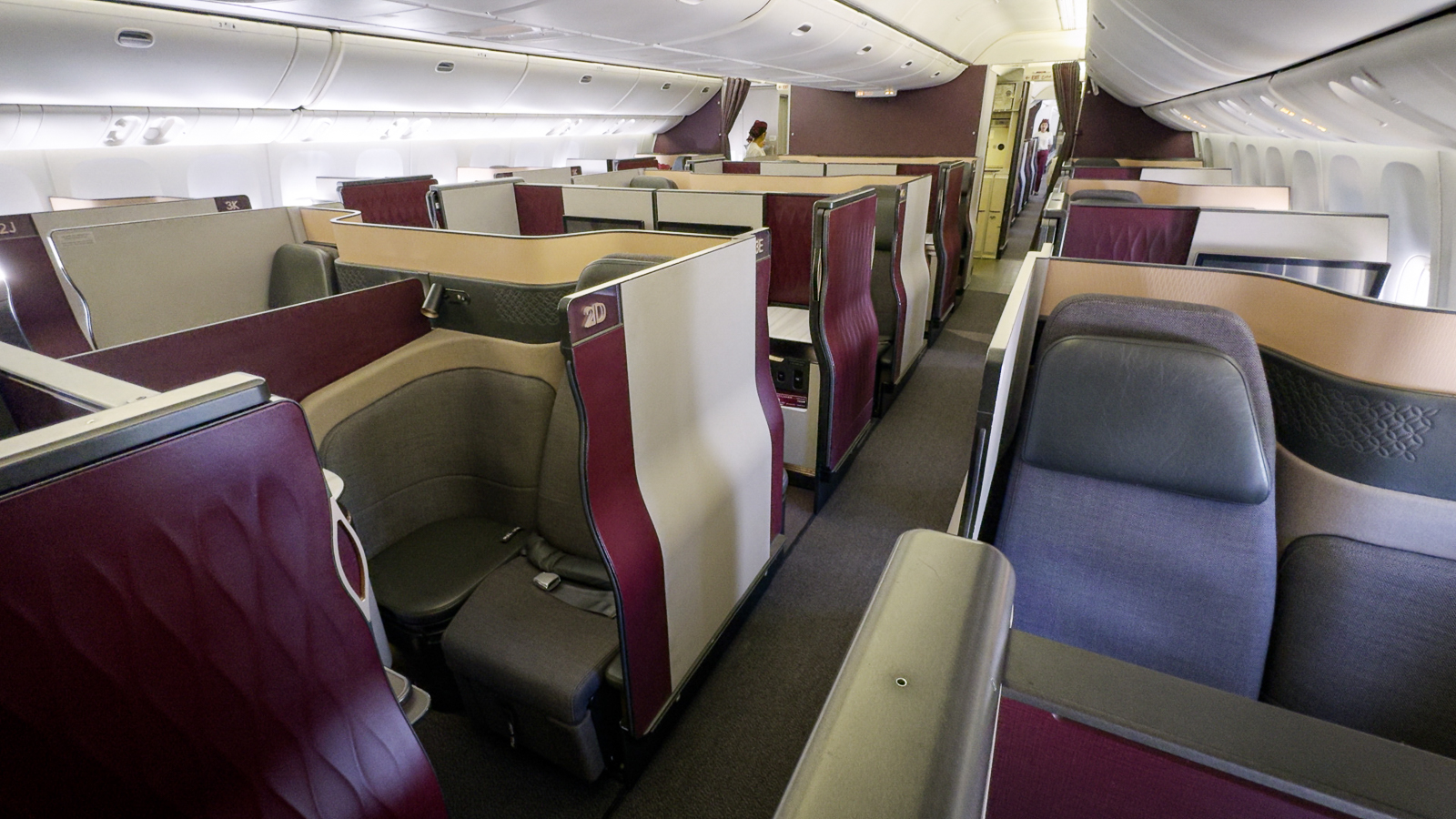 Qatar Airways Qsuite cabin