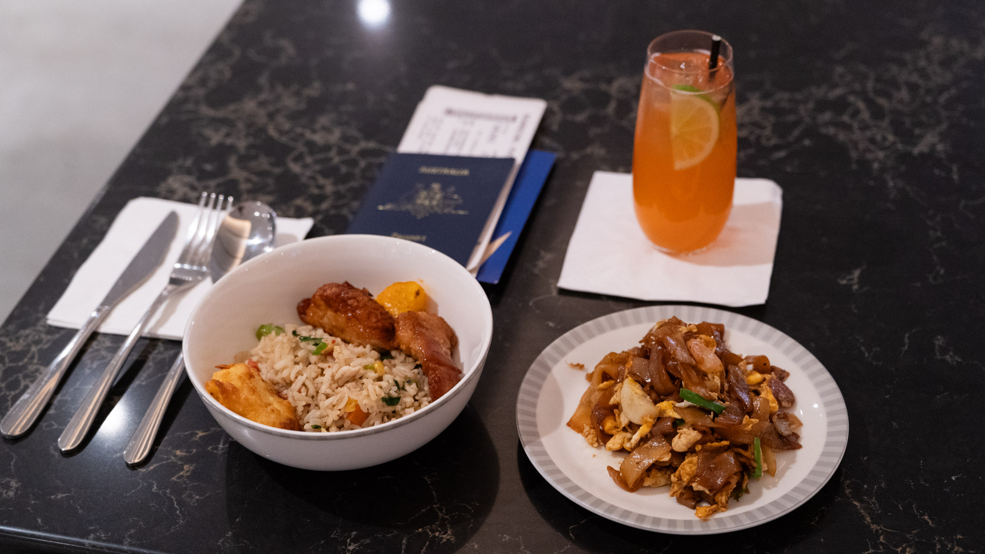 Singapore Airlines SilverKris Perth food