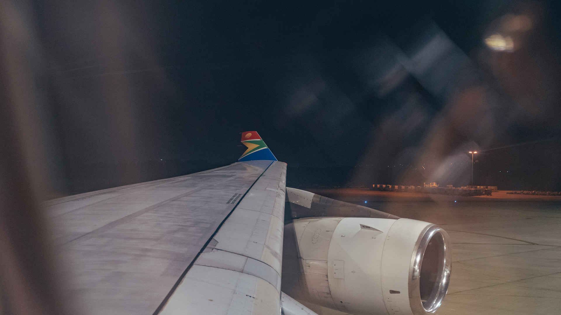 South African Airways A340 wing