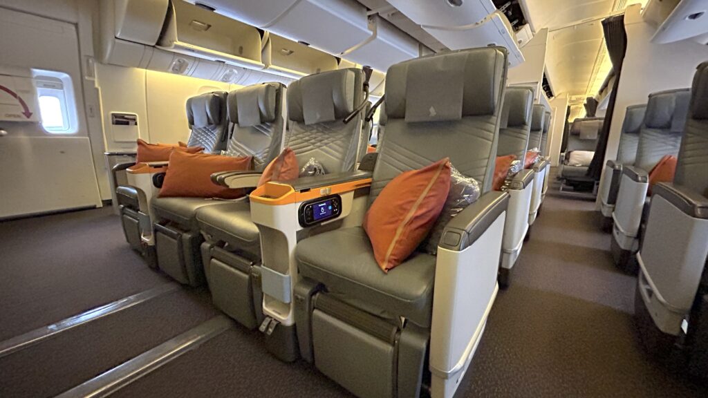 Singapore Airlines Premium Economy A350 Cabin Point Hacks by Daniel Sciberras