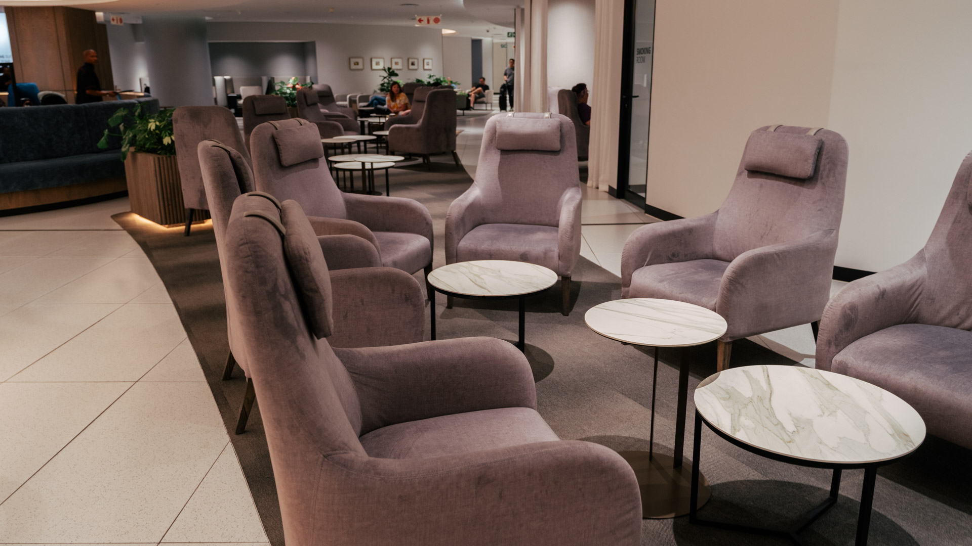 South African Airways Johannesburg Lounge social seats