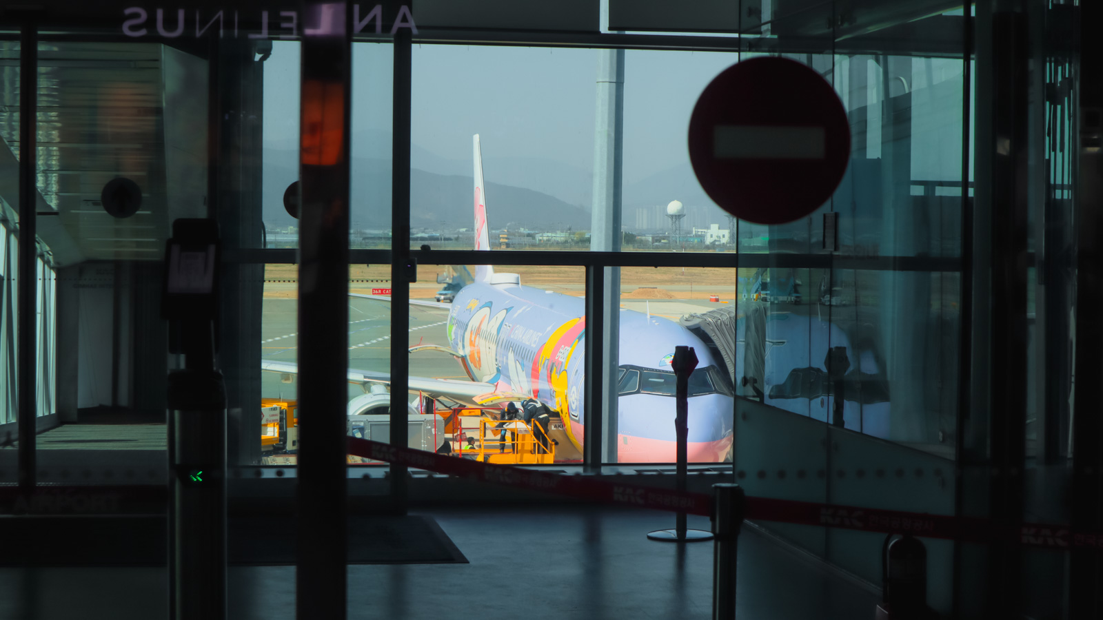 China Airlines A321neo Pikachu plane at Gimhae International Airport, South Korea