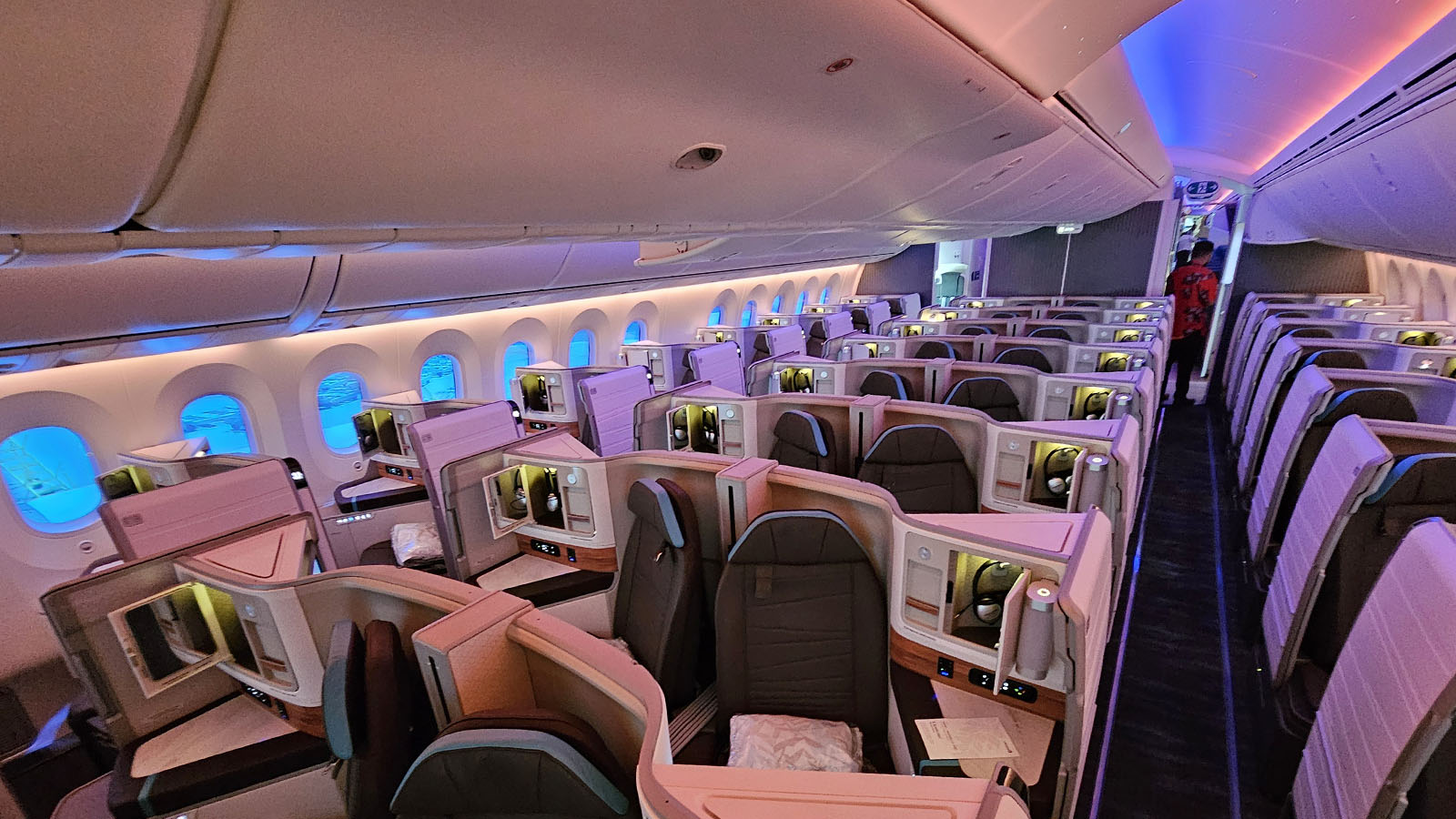 Seating on Hawaiian Airlines' new premium aircract